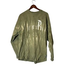 Disney Women’s Tie Dye Green/White Spirit Jersey- Size Large